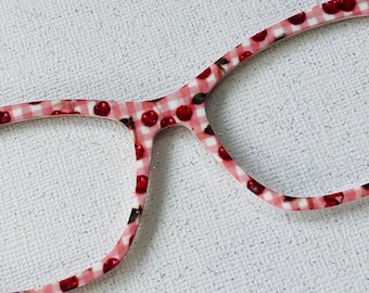 Cherries over gingham Any Pair Compatible Frame Style coquette Chic