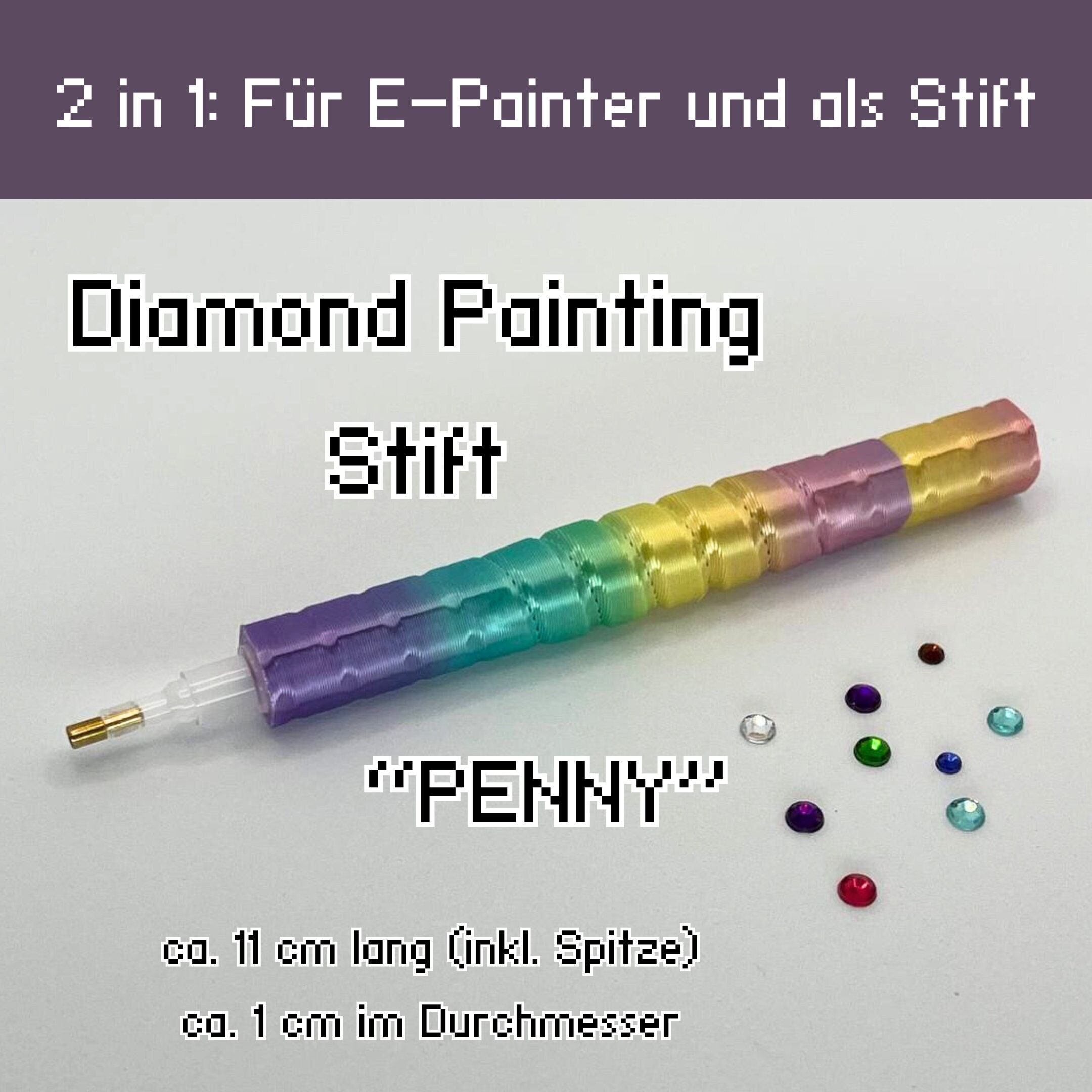 Diamond Painting Cover Minder / Folienhalter Glitzersterne 8 Farben