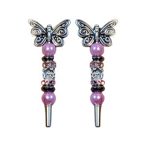 Cribbage haringen vlinder - Artisan Game Pieces glaskralen