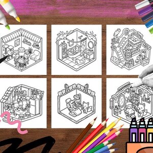 Dibujos para colorear acogedores para adultos, 30 dibujos de animales sencillos y llamativos, libro para colorear imprimible y relajante en PDF. imagen 3