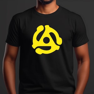 45 Record Adapter T-Shirt, Vinyl Record Adapter T-Shirt, Men&#39;s T-Shirt, Woman&#39;s T-Shirt, Graphic Tees, Vinyl Records