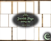 Journal Page Overlay Templates, Digital Paper (JPG, PSD)