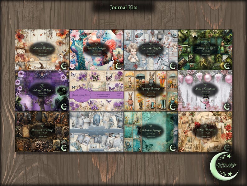 2500+ Junk Journal Ephemera, Paper, and Template MEGA Bundle (digital ...