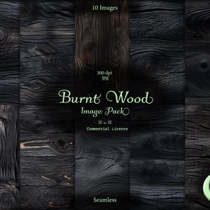 Digitaal papier verbrand hout, naadloos patroon, instant download, commercieel gebruik, Shou Sugi Ban