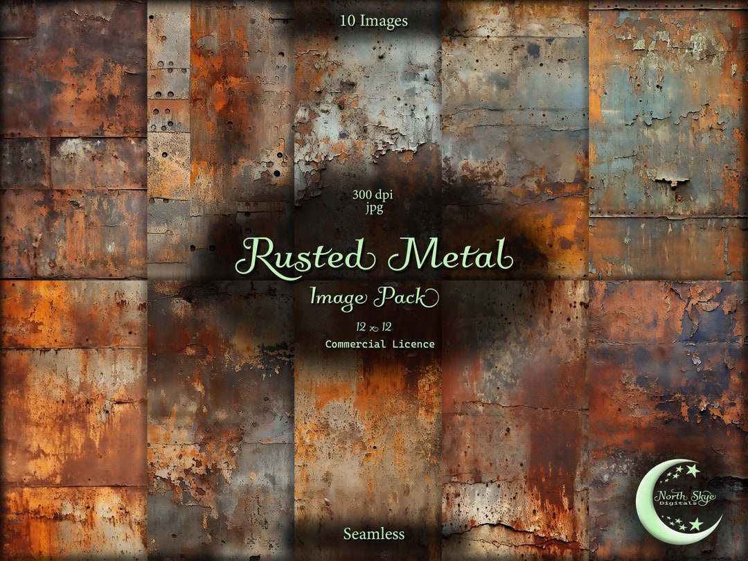 Rust Metal Design Patterns Grungy Rusted Metal Image Pack, Seamless Pattern, Instant Download - Etsy