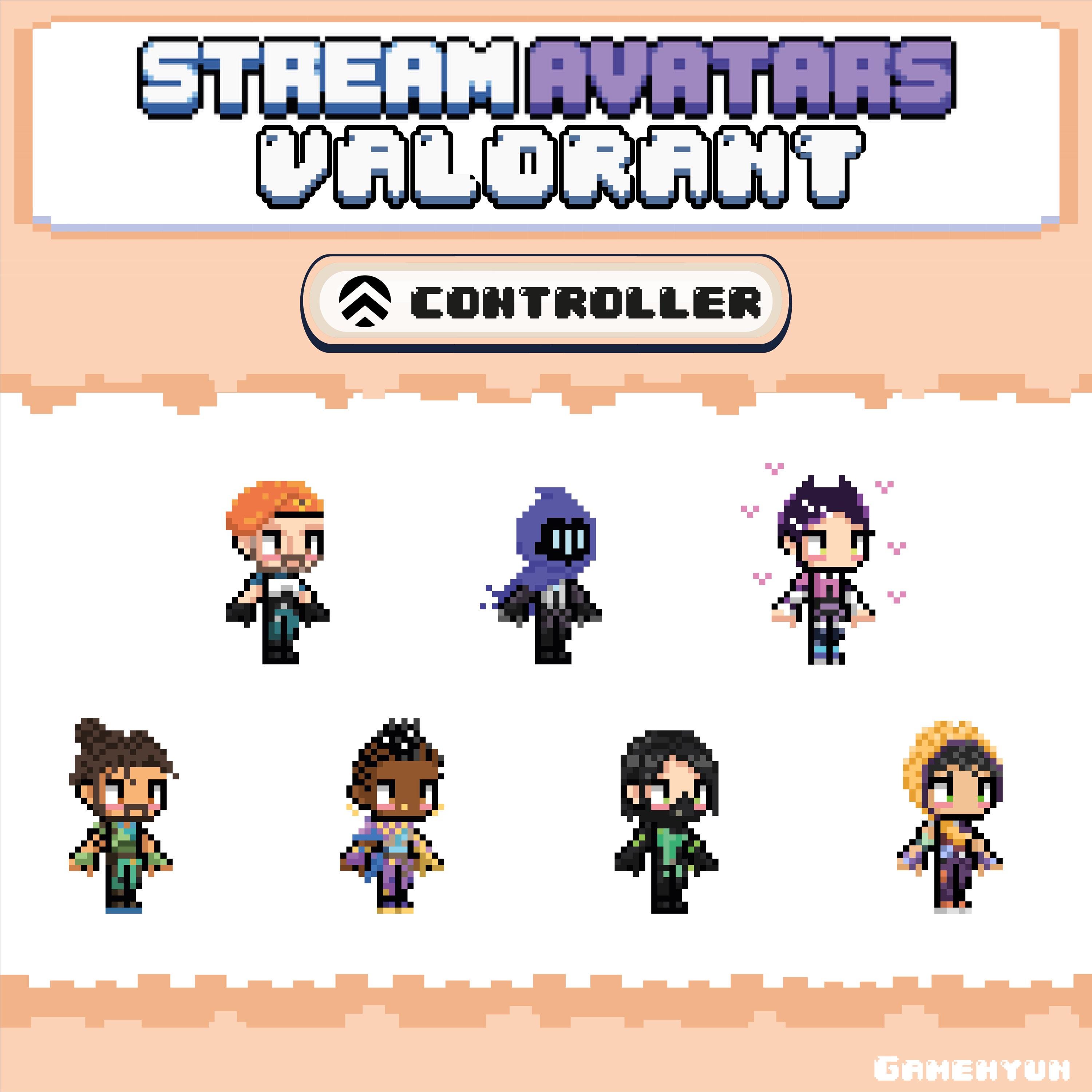 Controller Avatar Valorant Stream Avatars. (controller Bundle) - Etsy