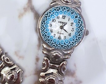 Millefiori Antica Murrina Veneziana Watch Murano Glass With  display picture 3