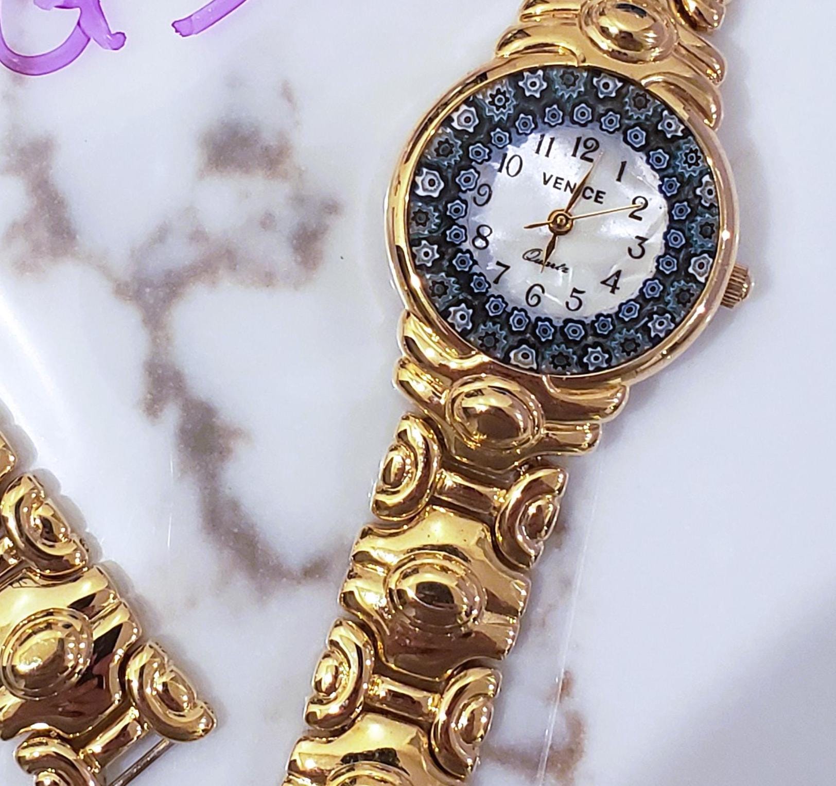 Murano Millefiori women\'s watch (needs band & battery) Antica Murrina Veneziana Murano Blue Watches for Women | Mercari main image 2