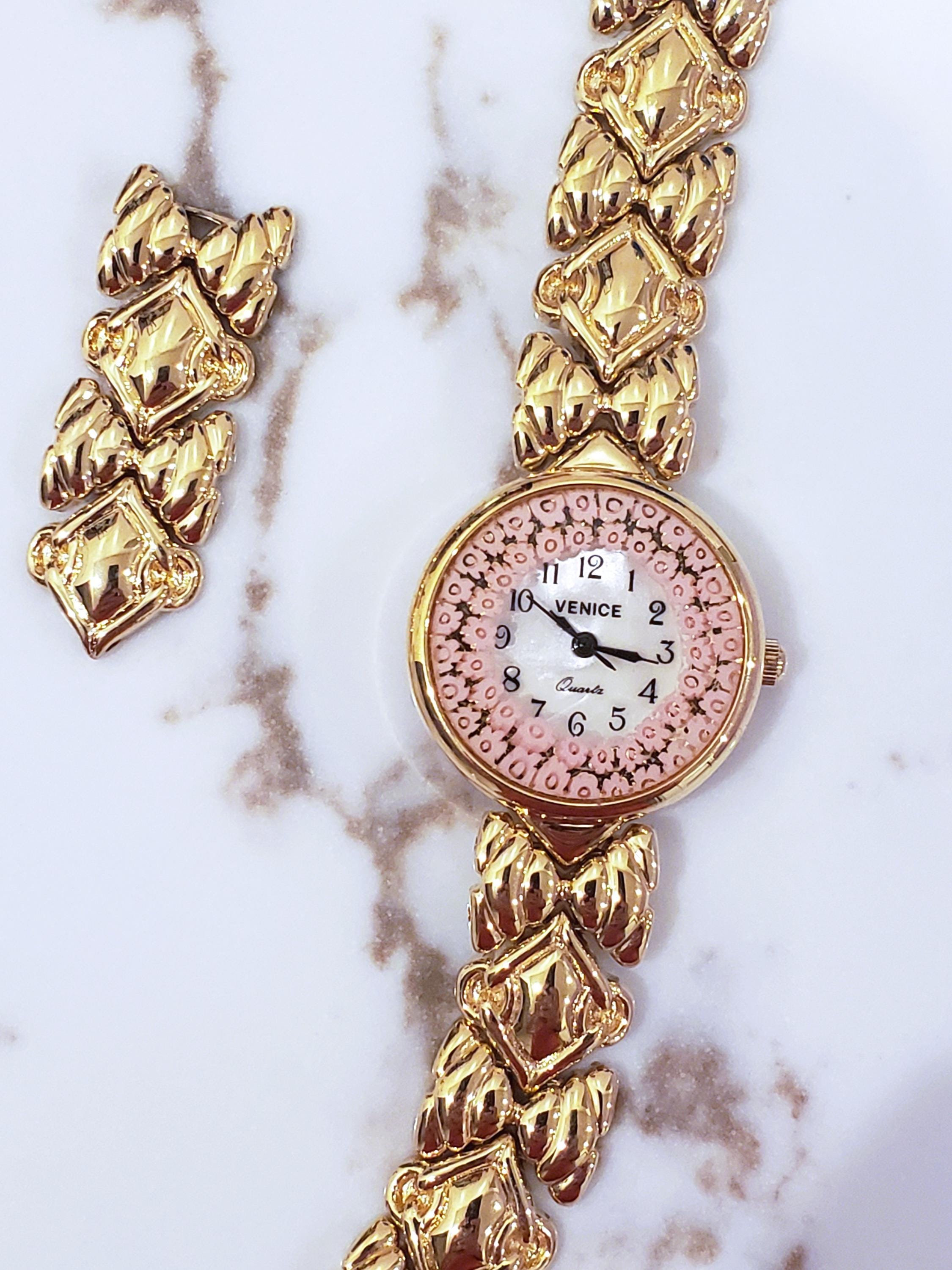 Millefiori Antica Murrina Veneziana Watch Murano Glass With  display picture 1