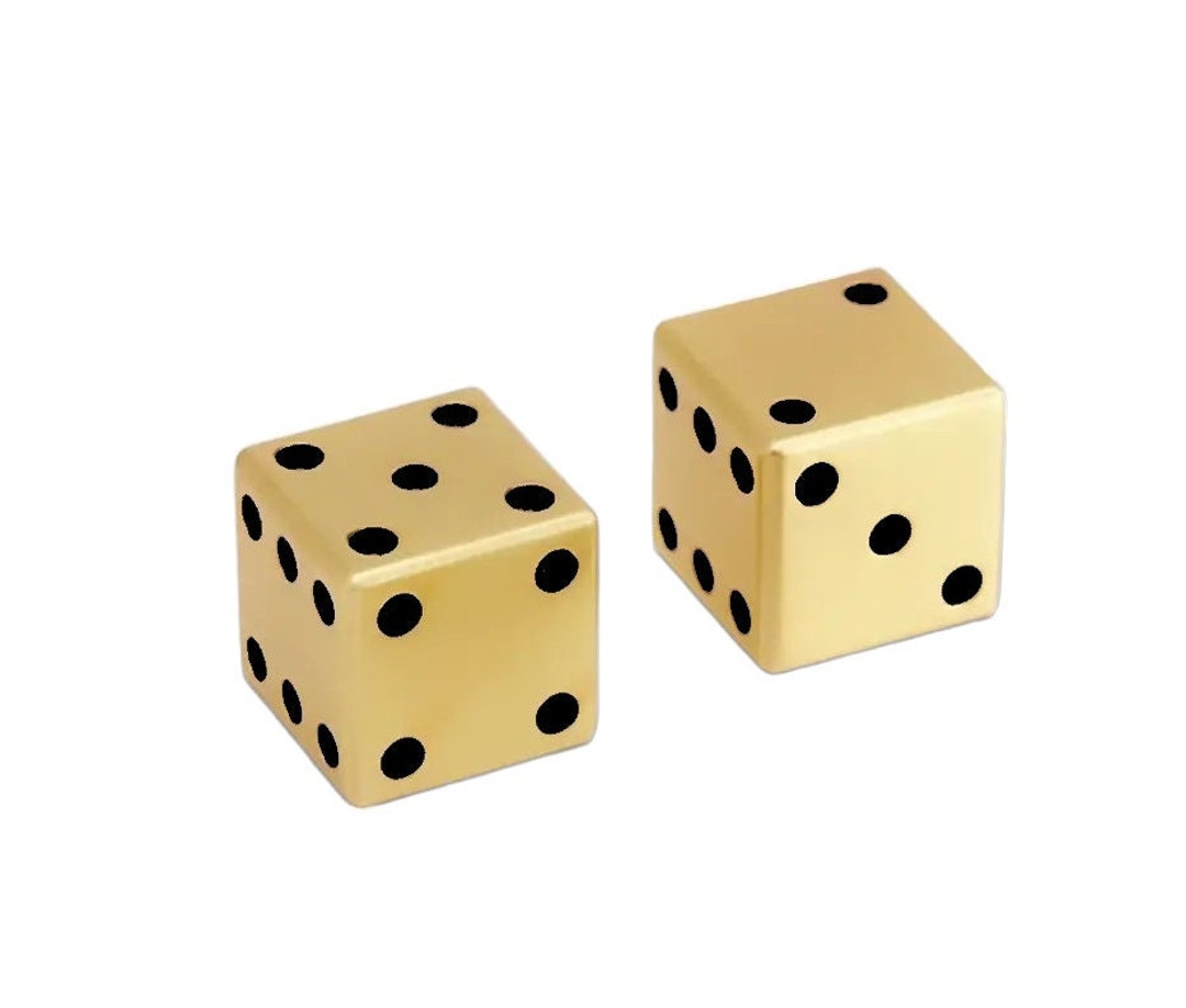 Brass Dice / Game Dice / Poker Party Game / Toy Portable Dice Etsy