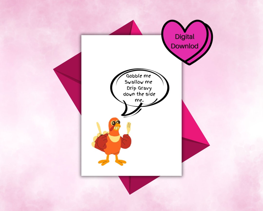Funny Thanksgiving Card, Printable Thanksgiving Card, Digital Card for ...