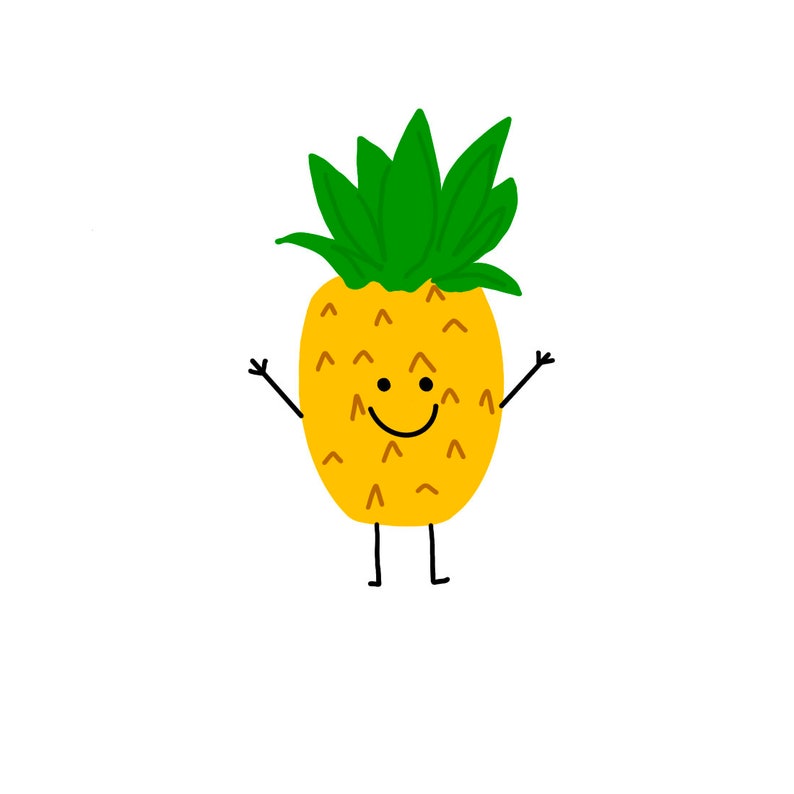 Happy Pineapple Print image 1