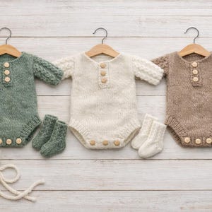 sofort download PDF Strickanleitung für Neugeborenen Billy Set