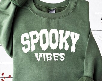 Spooky Season Sweatshirt: Retro Halloween Ghost Tee, Cozy Fall Vibes Spooky Season Sweatshirt, Woman Halloween Gift, Stay Spooky Tee