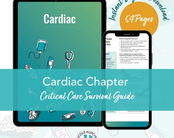 Cardiac Study Guide I Bedside Reference for Critical Care Providers I Cardiovascular Cheat sheet I Downloadable PDF