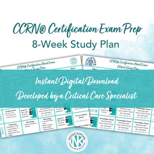 CCRN® 8-Wochen Studienplan I Ihr CCRN I CCRN Test Prep Studienplan I Intensivpflege Zertifizierungs-Vorbereitungsplan I Digitaler Download