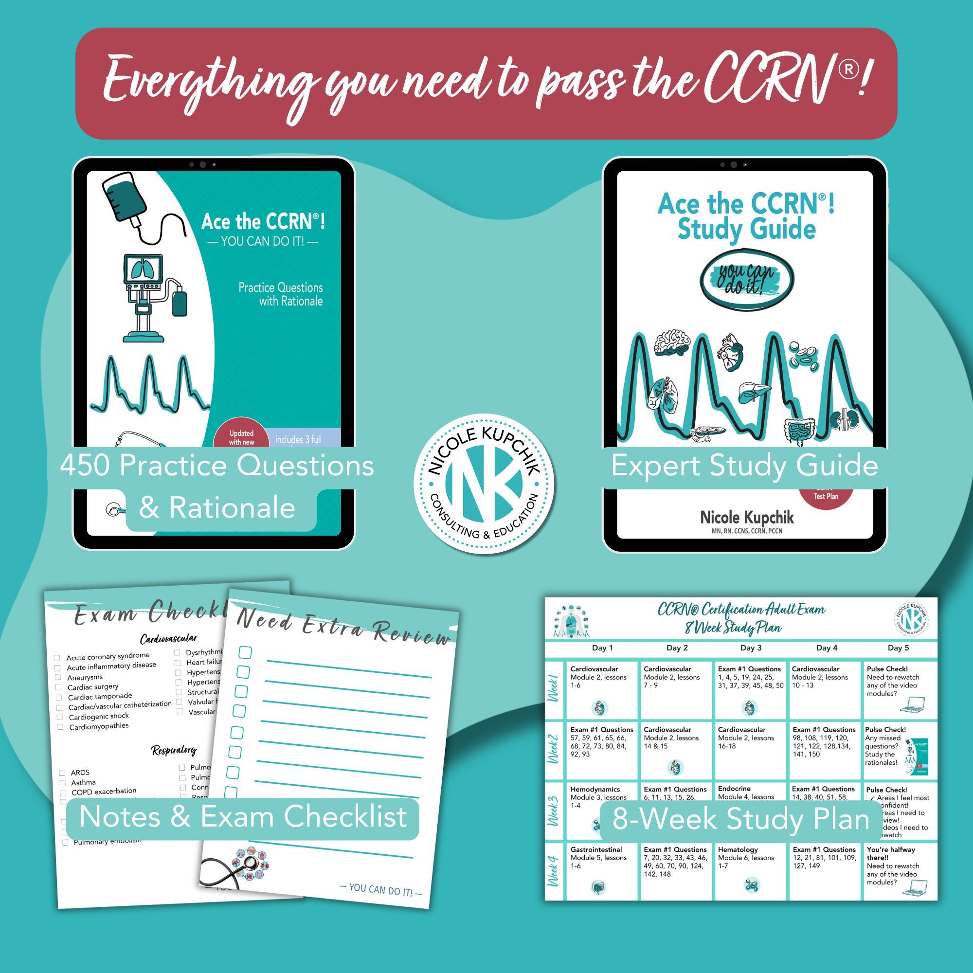 Ccrn Study Guide CCRN® Exam Prep Bundle | Study Guide, Practice Questions & 8-week Exam ...