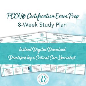 PCCM 8-Wochen-Lernplan I Ace Ihr PCCM I PCCM Test Prep Studienplan I Professioneller Zertifizierungsplan I Digitaler Download