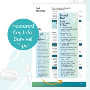Critical care survival tips for stroke treatment — fibrinolytic therapy CT scan and pupil assessment nursing reference for neuro ICU nurses and CCRN exam prep.