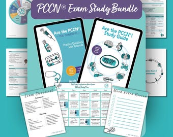 PCCN® Exam Study Bundle | Study Guide, 450 Practice Questions & 8-Week Exam Prep Calendar for Progressive Care Nurse Certification