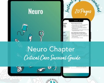Neurology Study Guide I Bedside Reference for Critical Care Providers I Neurology Cheat Sheet I ICU Guide I Downloadable PDF