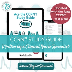 CCRN® Study Guide I AACN New Test Plan| Certification Prep eBook I Nicole Kupchik