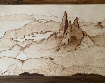 Custom Wood Burning Art