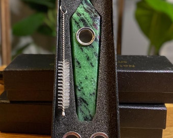 Ruby Zoisite Pipe w/ Extras Kit!