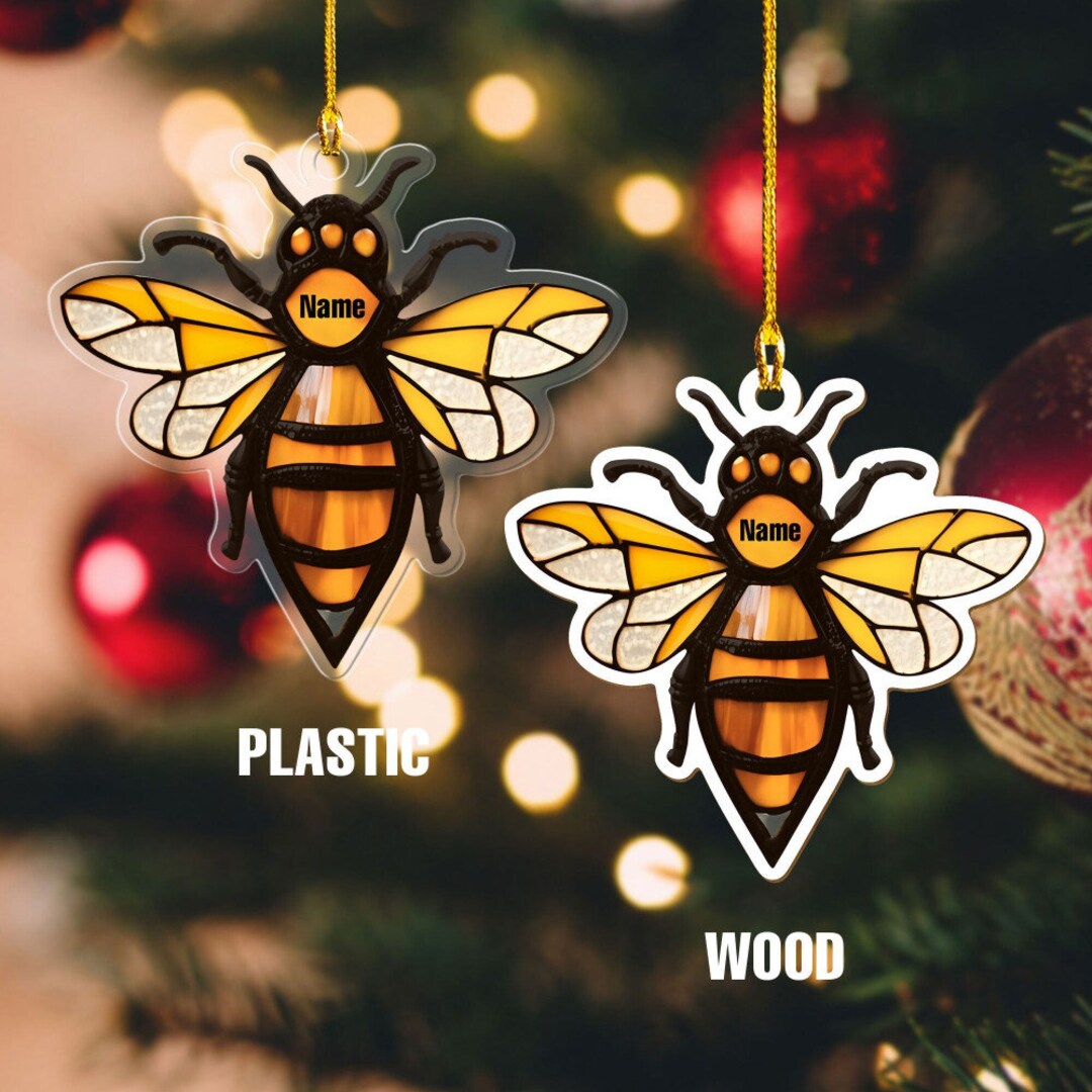 Bee Christmas Ornament 