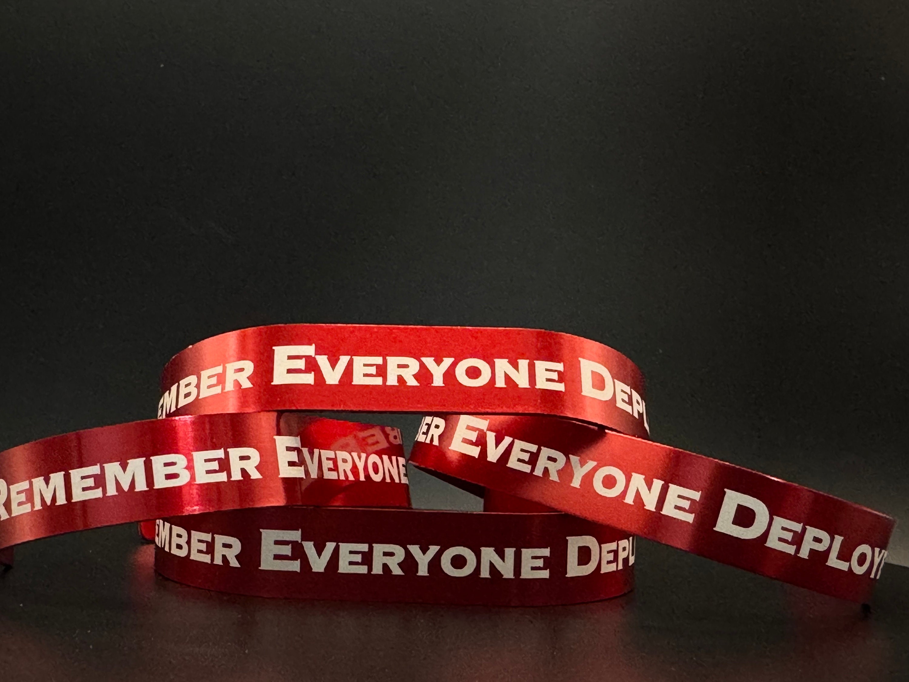 R.E.D. Remember Everyone Deployed Metal Bracelet
