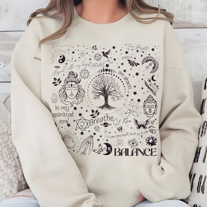 Spiritual Era Sweatshirt, Yoga Meditation Sweater, Self-Care Gift, Affirmation Sweater, Healing Yoga Lover Top, Spirituality gift