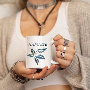 Namaste, Yogi - The Perfect Mug for Yoga Lovers, Yoga Teacher Gifts, Yoga Instructor, Unique Yoga Gift for Meditation & Relaxation Lovers TS