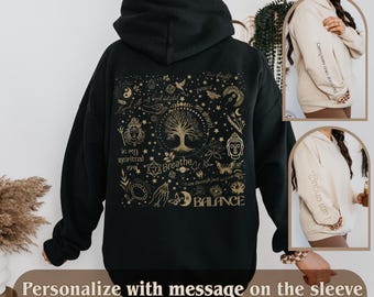 Sudadera con capucha de la era espiritual personalizada, camiseta de yoga con relajación y afirmación espiritual, camiseta In My Era, regalo de autocuidado de los chakras, regalo para profesores de yoga