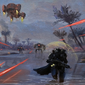 Malevelon Creek | 12x18 Art Print | Helldivers 2 Art