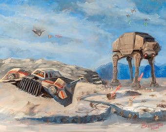 Battle of Hoth | 16x12 Art Print