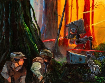 Rebel Ambush on Endor | 16x12 Art Print