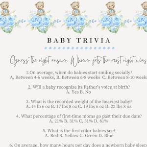Teddy Bear Baby Shower Games