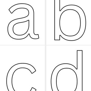 Alphabet Coloring Pages - Lowercase