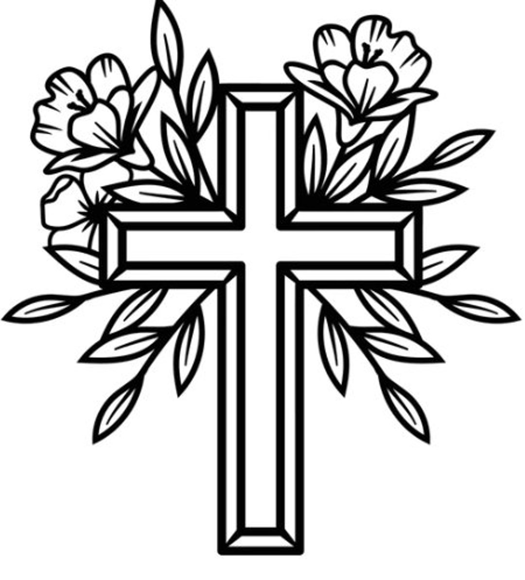 Cross Coloring Pages - Etsy