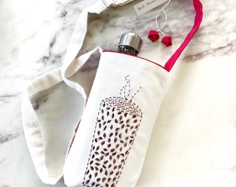 Teacher gifts personalized Thank you teacher appreciation gifts for teacher crossbody coffee holder water bottle bag with pockets for school