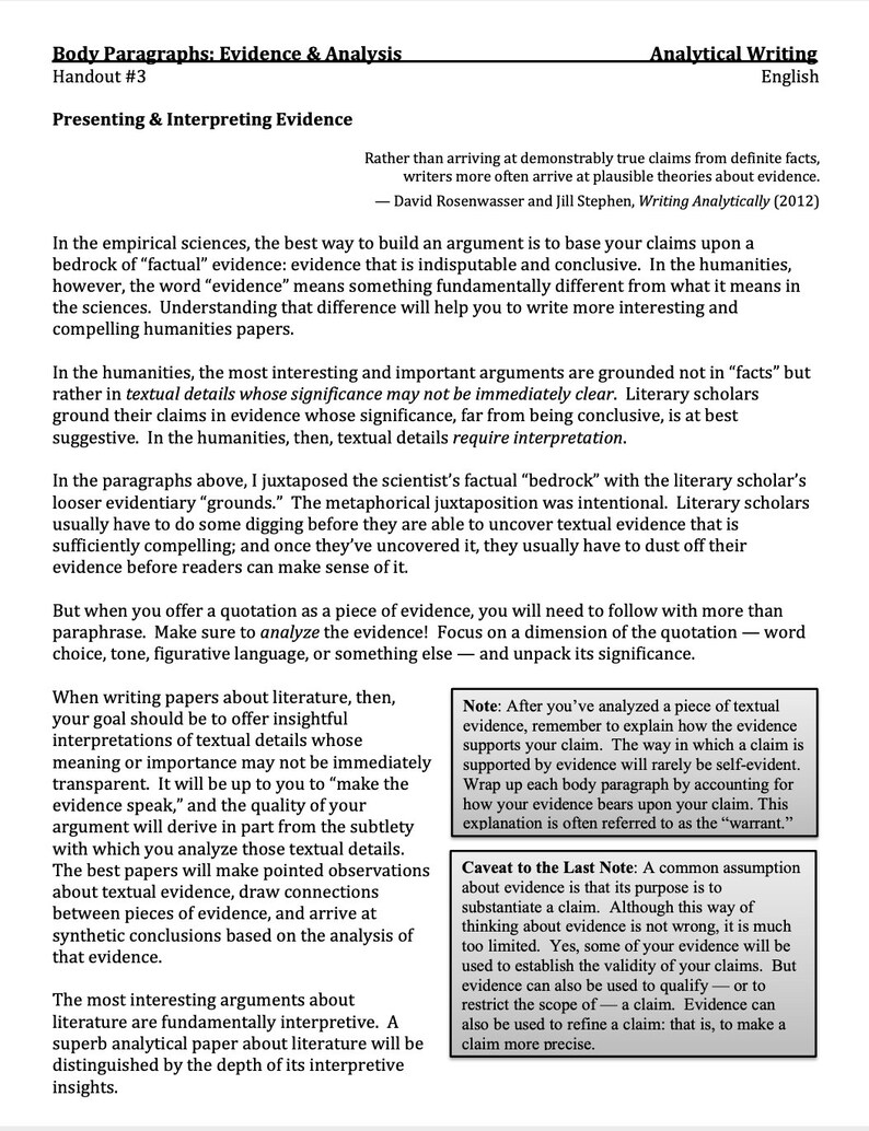 Writing Analytical Papers | How to Write an Expository Essay | High ...