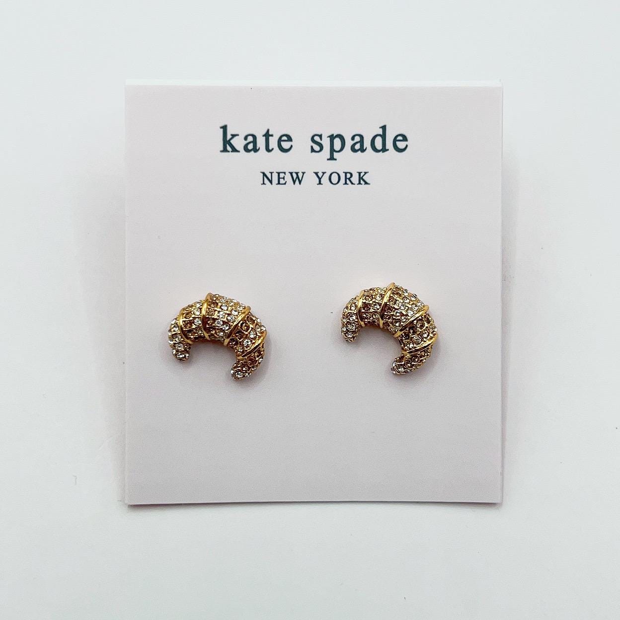 Kate Spade croissant earrings