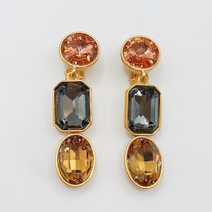 Boucles d'oreilles clip Oscar De La Renta