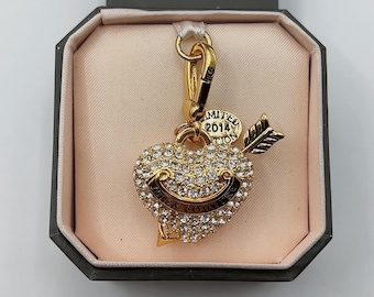 Juicy Couture Gold Heart Locket Charm Etsy