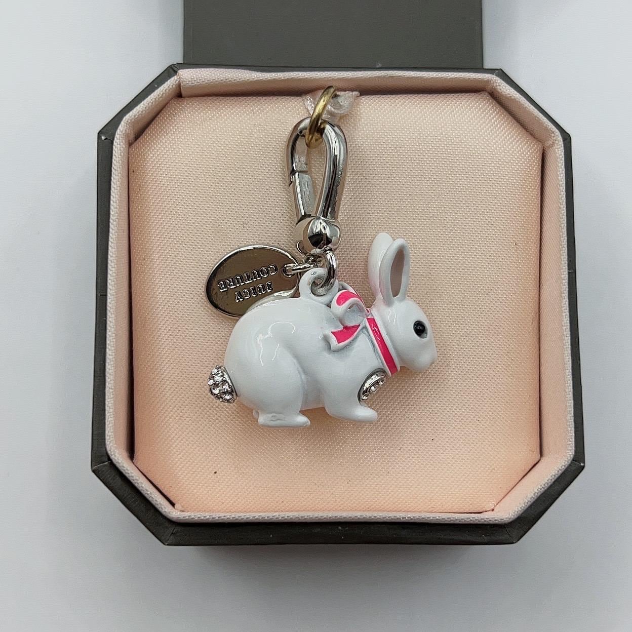 Juicy Couture White Bunny Charm - Etsy