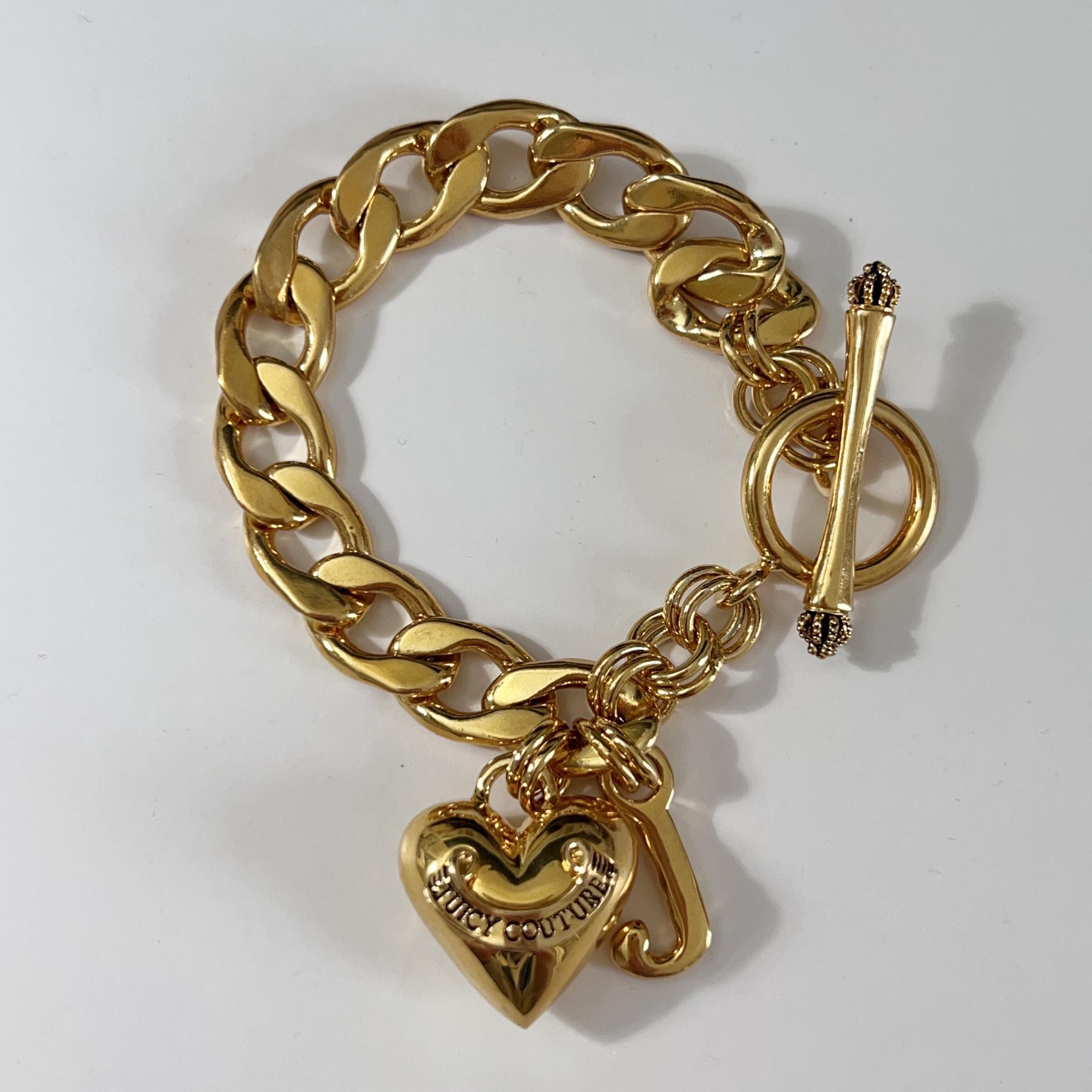 【ジャンク品】ジューシークチュール　ブレスレット　チャーム2点 ジャンク品】ジューシークチュールブレスレットチャーム2点