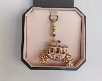 H13-Juicy Couture pumpkin carriage charm
