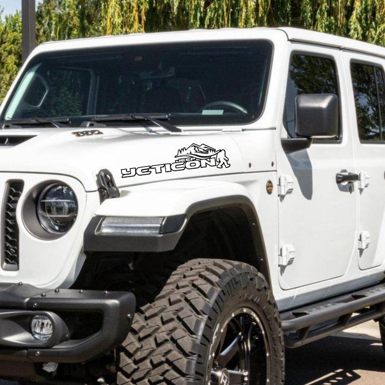Yeticon Jeep Sticker Etsy