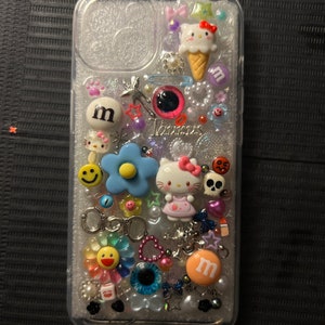 Y2K PHONE CASE | charm phone case | junk phone case | resin phone case | teen charm case | junk charm phone case