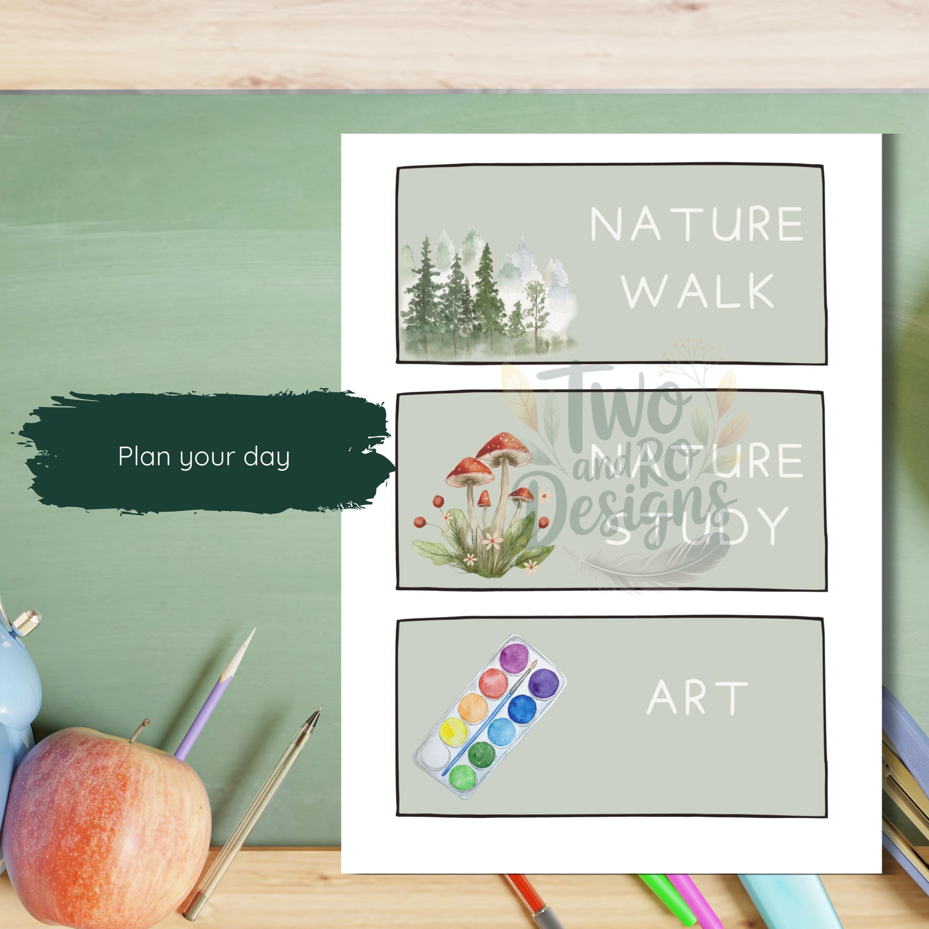 Homeschool Daily Schedule Cards Printable | Kids Visual Routine Cards ...